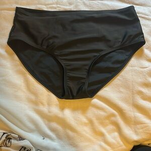 Medium High Waisted Black Swim Bottoms PACK OF 2